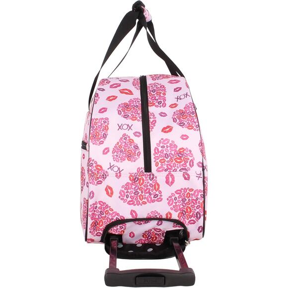 BETSEY JOHNSON CARRY-ON SOFTSIDE ROLLING DUFFLE BAG XOX NWT - Picture 6 of 8